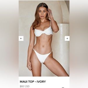 Monday Swimwear Ivory Bikini set